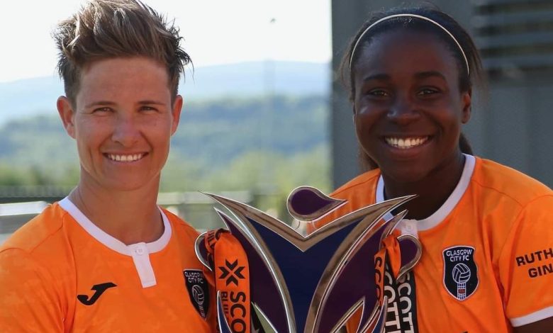 Janine Van Wyk and Ode Fulutudilu during their time at Glasgow City