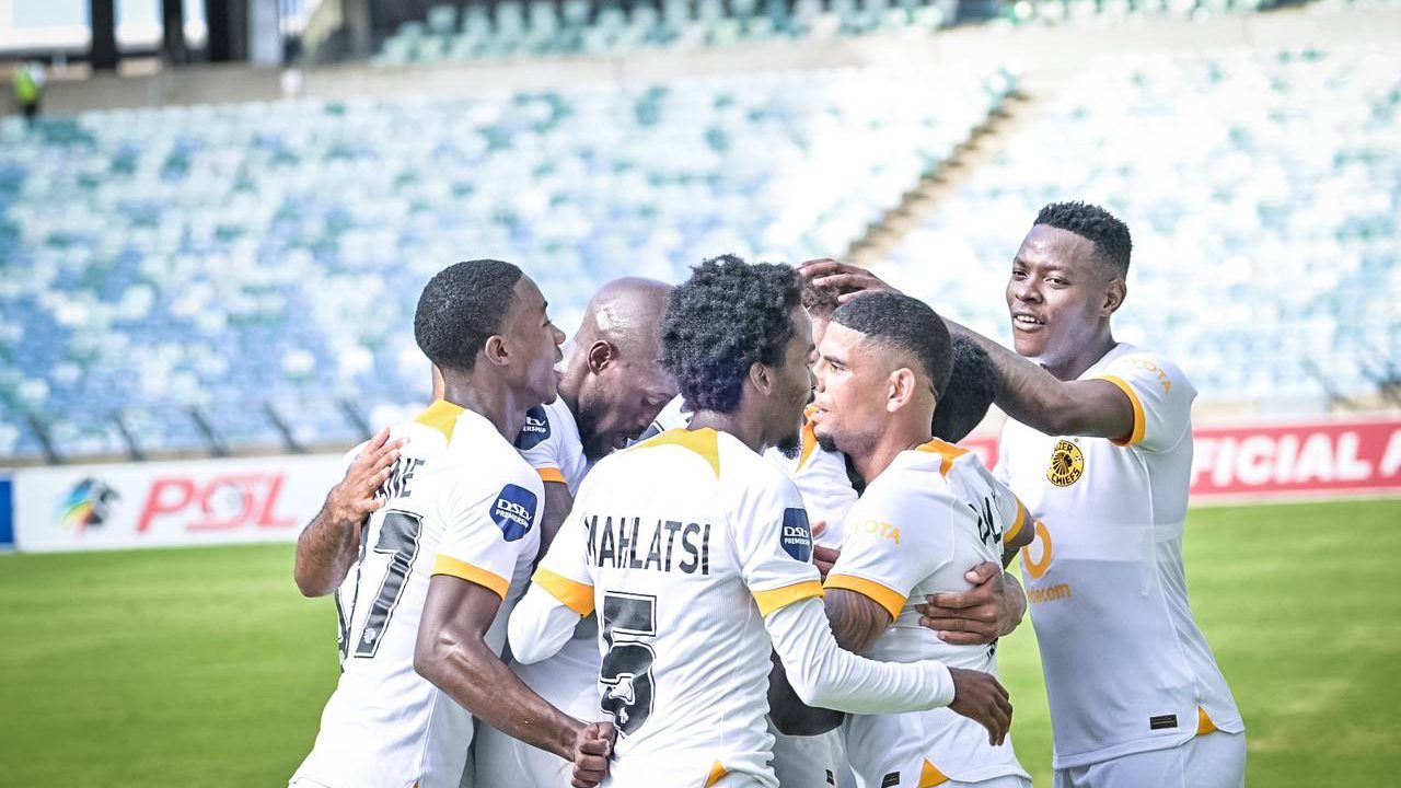 Kaizer Chiefs after scoring against Arrows