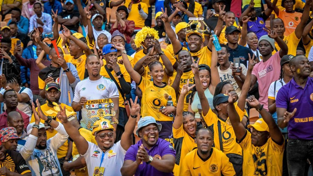 Kaizer Chiefs fans in Jubilation mood.