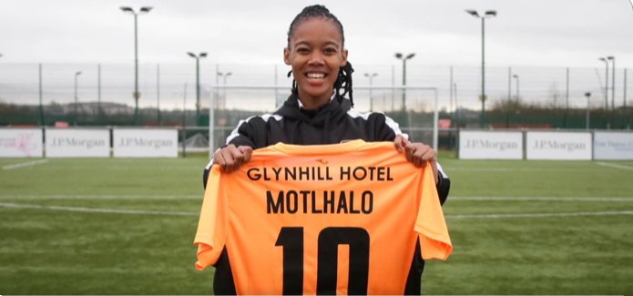 Linda Motlhalo at her new club