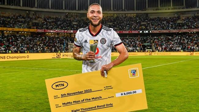 Miguel Timm with MTN8 final Man of the Match award