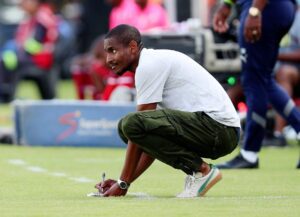 Rulani Mokwena during a league game