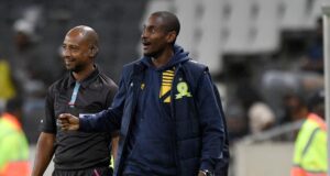 Rulani Mokwena during Sundowns' match against TS Galaxy