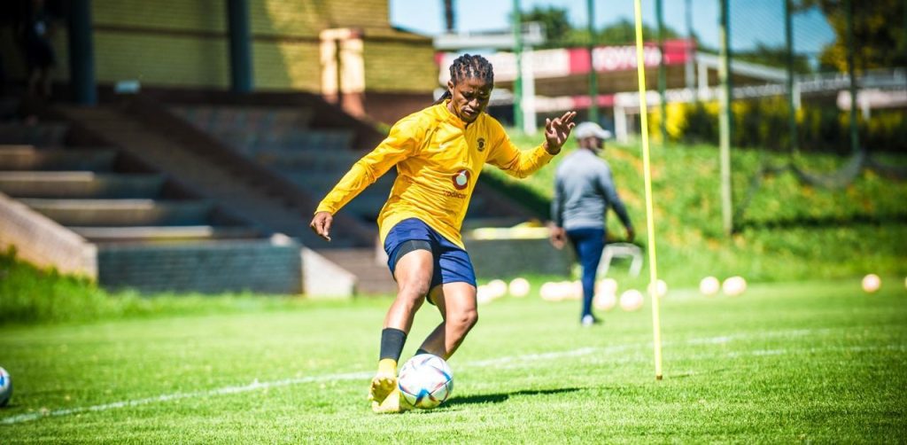Siyethemba Sithebe at training. Picture courtesy of Kaizer Chiefs