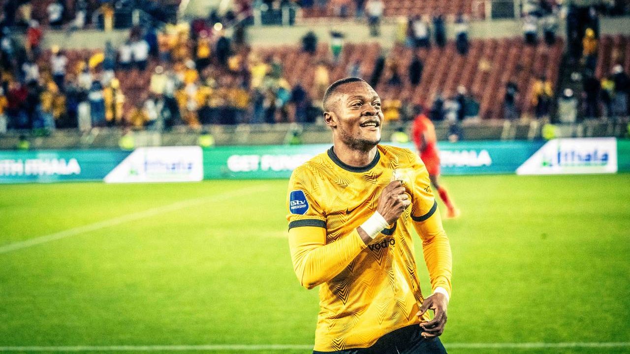 Christian Saile  celebrating after Kaizer Chiefs scored against Royal Am [Photo by Kaizer Chiefs]