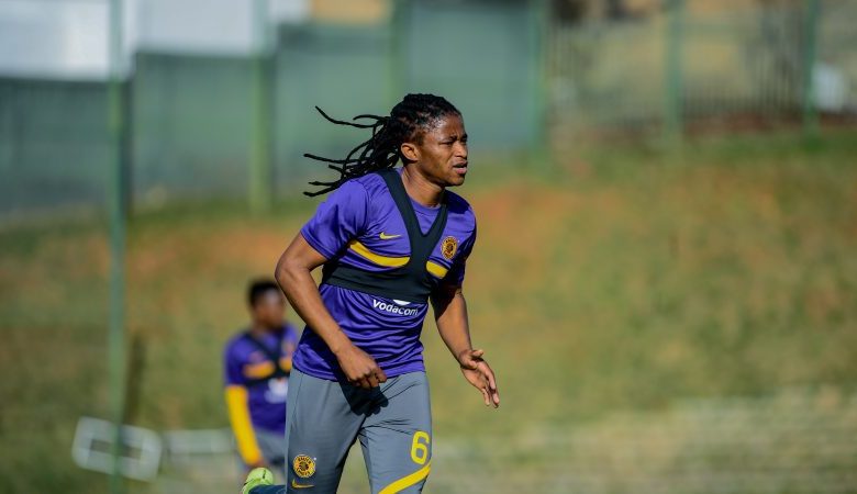 Kaizer Chiefs midfielder Siyethemba Sithebe at training.