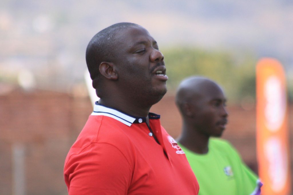 Solly Luvhengo during the Mbabane Highlanders match