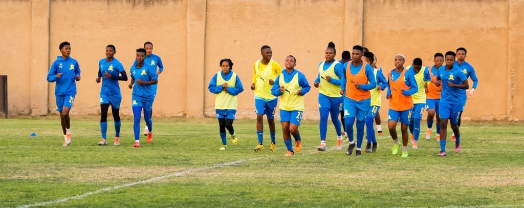 Mamelod Sundowns Ladies at training