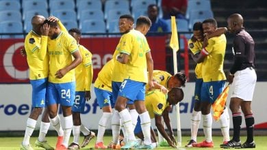 Mamelodi Sundowns celebrating a goal