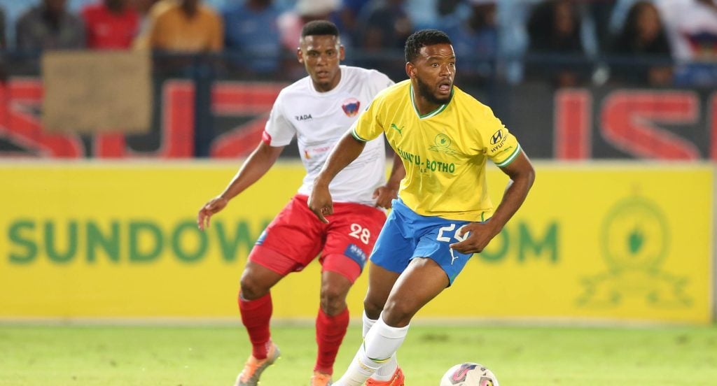 Chippa United and Mamelodi Sundowns in action in the league 