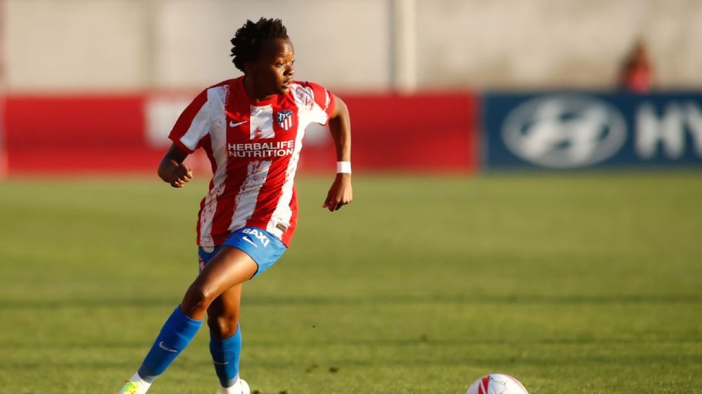 Thembi Kgatlana during his time at Atletico Madrid
