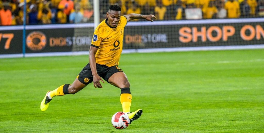  Zitha Kwinika in action for Kaizer Chiefs most recently in the league 