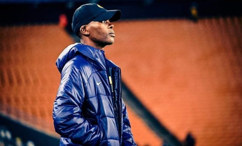 Coach Arthur Zwane during a Kaizer Chiefs match at FNB Stadium