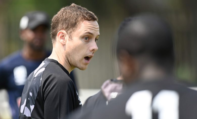 AmaZulu FC coach Romain Folz during training