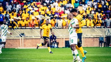 Austin Dube in action for Kaizer Chiefs against Golden Arrows at the New Peter Mokaba Stadium.