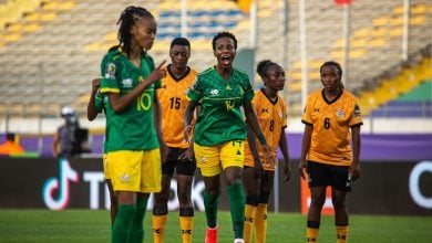 Banyana Banyana in action against Zambia