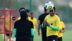 Banyana Banyana players at a training session in Turkey.