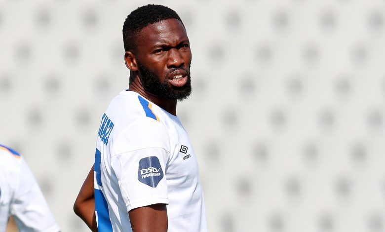 Buhle Mkhwanazi in action for SuperSport United.