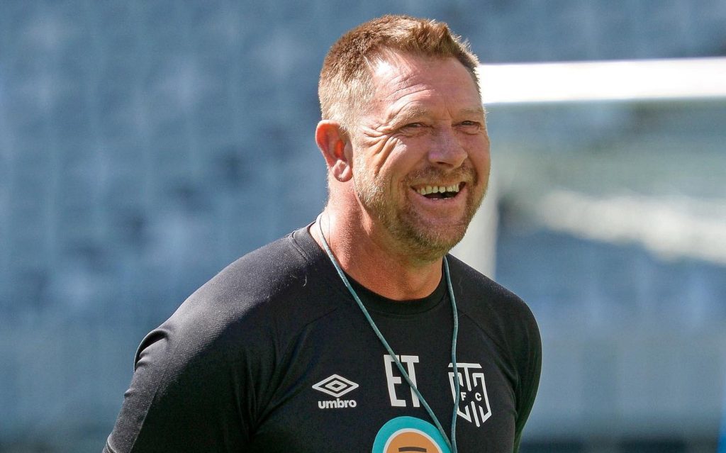 Eric Tinkler during Cape Town City's training.