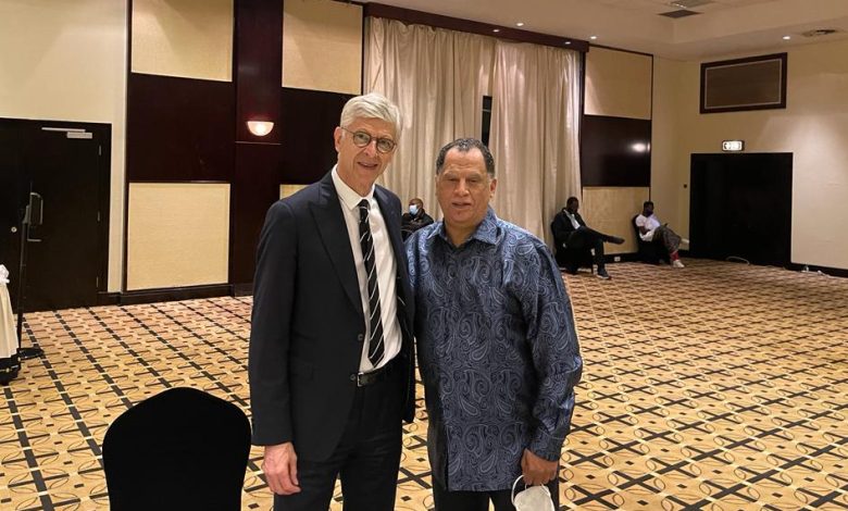 Danny Jordaan with Arsène Wenger