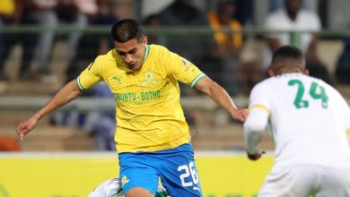 Erwin Saavedra in action in the DStv Premiership. Picture by Mamelodi Sundowns