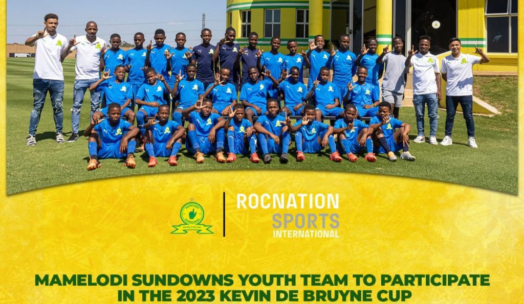 Mamelodi Sundowns Under 15 team. Picture courtesy of Mamelodi Sundowns