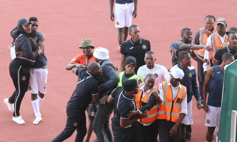 All Stars official confront Polokwane City officials
