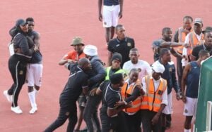All Stars official confront Polokwane City officials