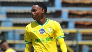 Jerome Karelse in action for the Mamelodi Sundowns Diski side