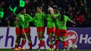 Banyana Banyana forward Jermaine Seoposenwe in action for Juarez.