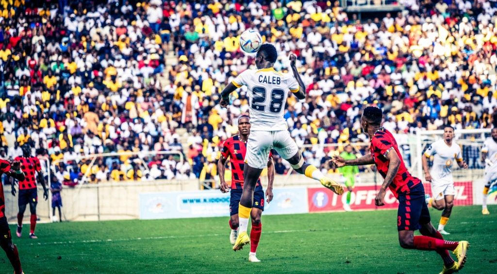 Kaizer Chiefs in action against TS Galaxy in a league game. 