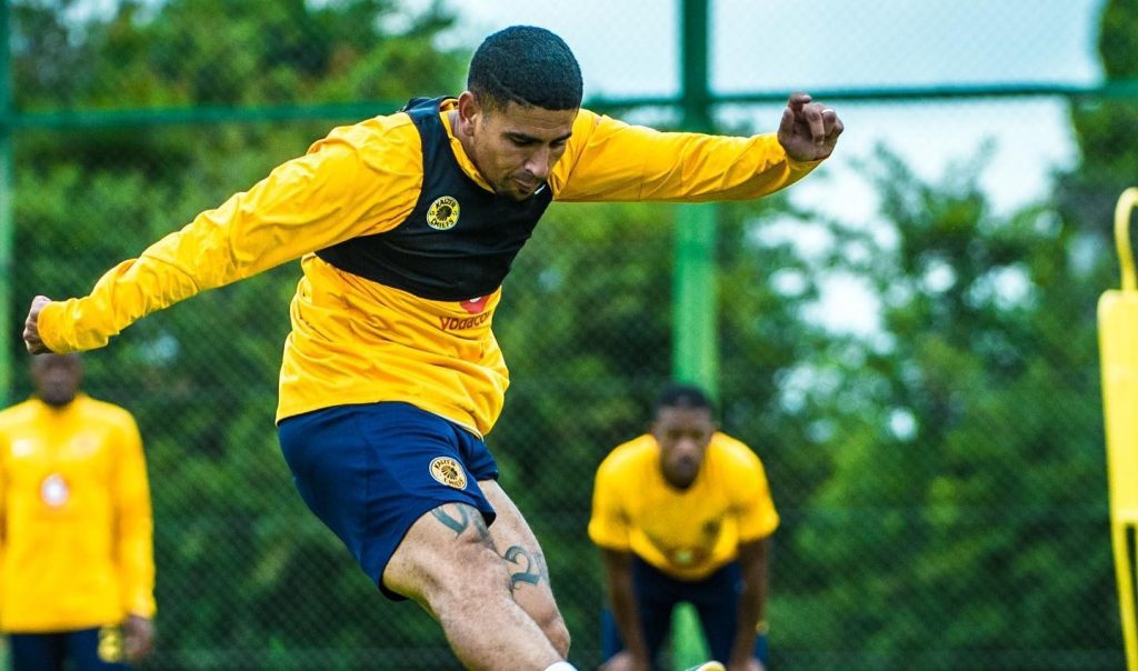 Keagan Dolly of Kaizer Chiefs during a training session