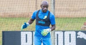 Kennedy Mweene during a Mamelodi Sundowns training session