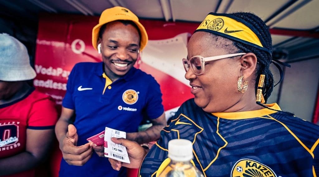 Khama Billiat with a Kaizer Chiefs fan. Picture by Kaizer Chiefs/Facebook.