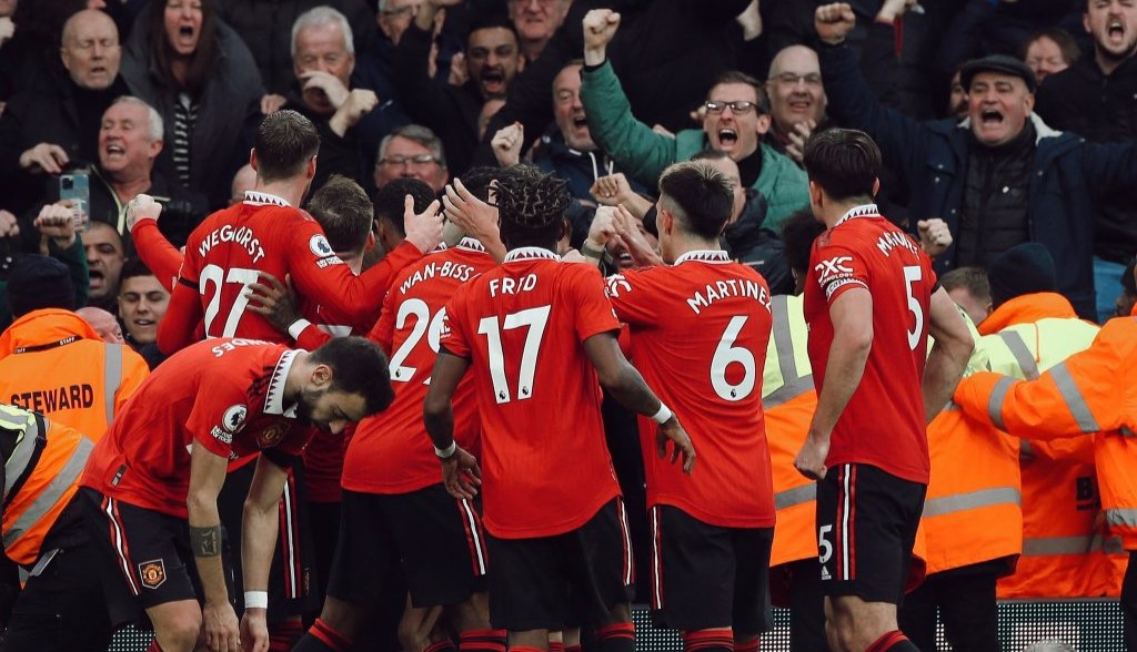 Marcus Rashford and company celebrate Manchester United's win over Leeds United which Benni McCarthy is being credited