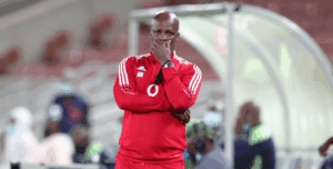 Mandla Ncikazi of Orlando Pirates during a game