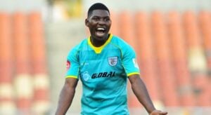 Manuel Kambala in action for Baroka