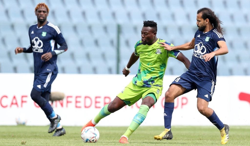 Marumo Gallants taking on Al Akhdar SC in a CAF Confederation game recently