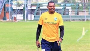 Ex-Chippa United coach Norman Mapeza in FC Platinum colours