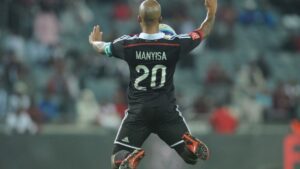 Oupa Manyisa during his time at Orlando Pirates