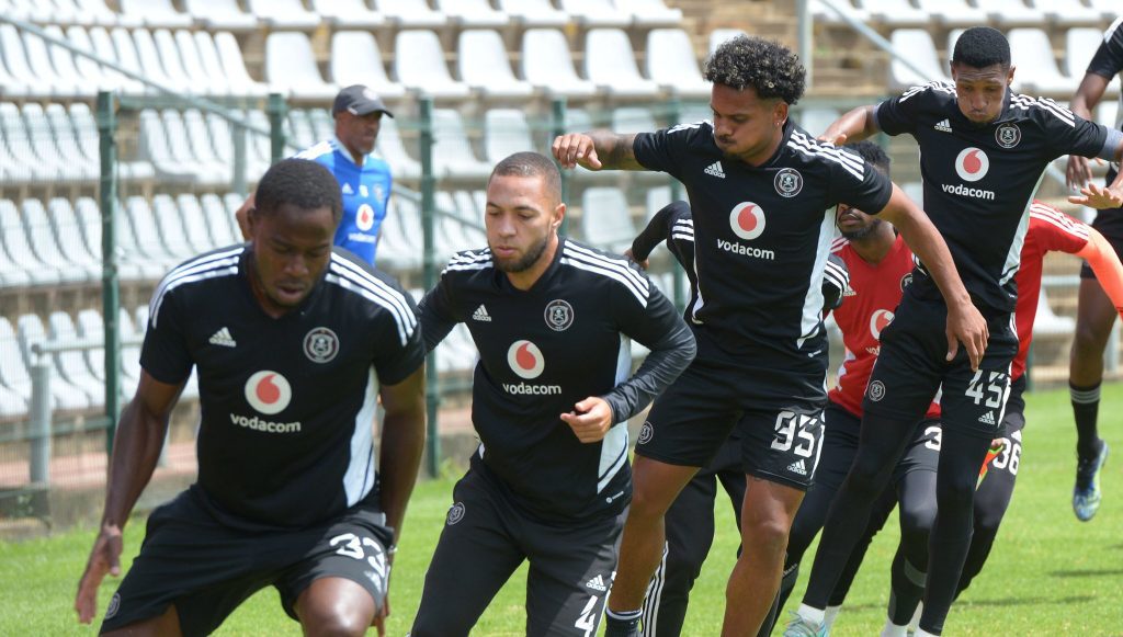 Orlando Pirates players training at Rand Stadium. Picture courtesy of Orlando Pirates.