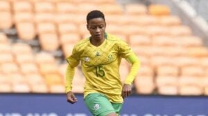 Banyana Banyana's captain, Refiloe Jane in action