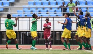 SA U17 Amajimbos celebrating a goal