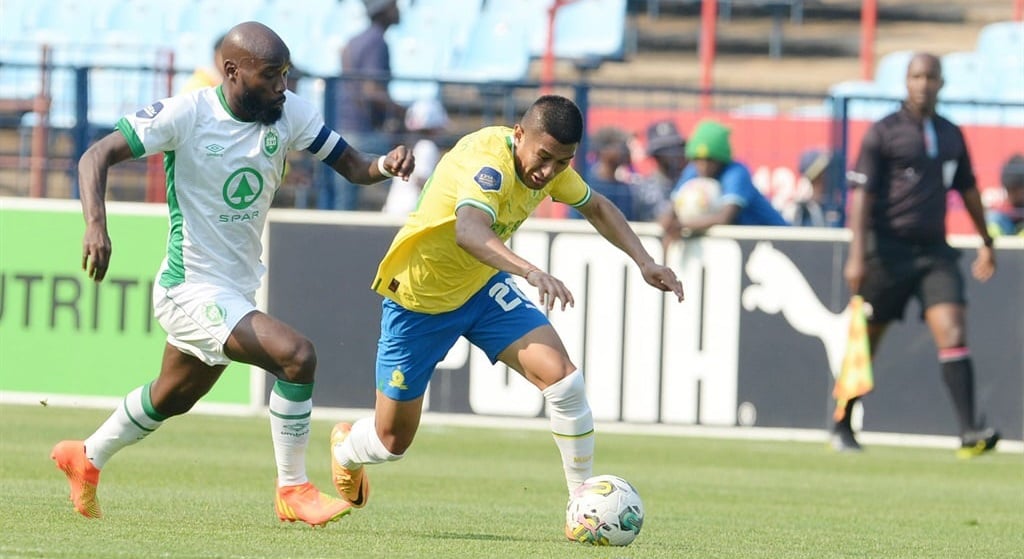 Erwin Saavedra in action against AmaZulu in the DStv Premiership. Picture by Mamelodi Sundowns