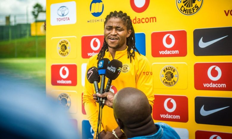 Siyethemba Sithebe addressing the media at Naturena