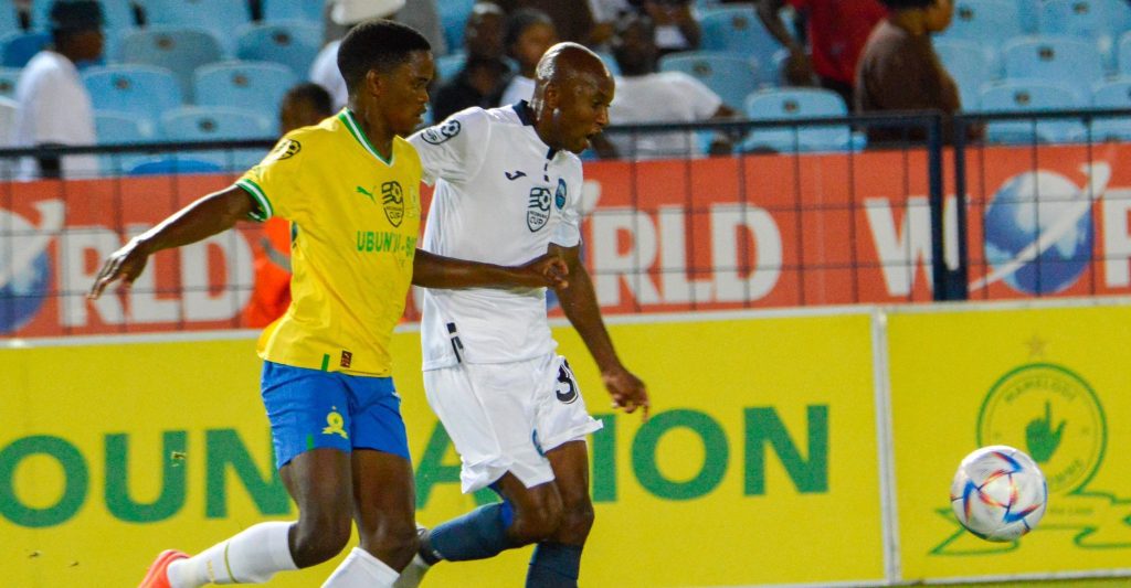 Mamelodi Sundowns against Richards Bay in the Nedbank Cup. Picture courtesy of Richards Bay