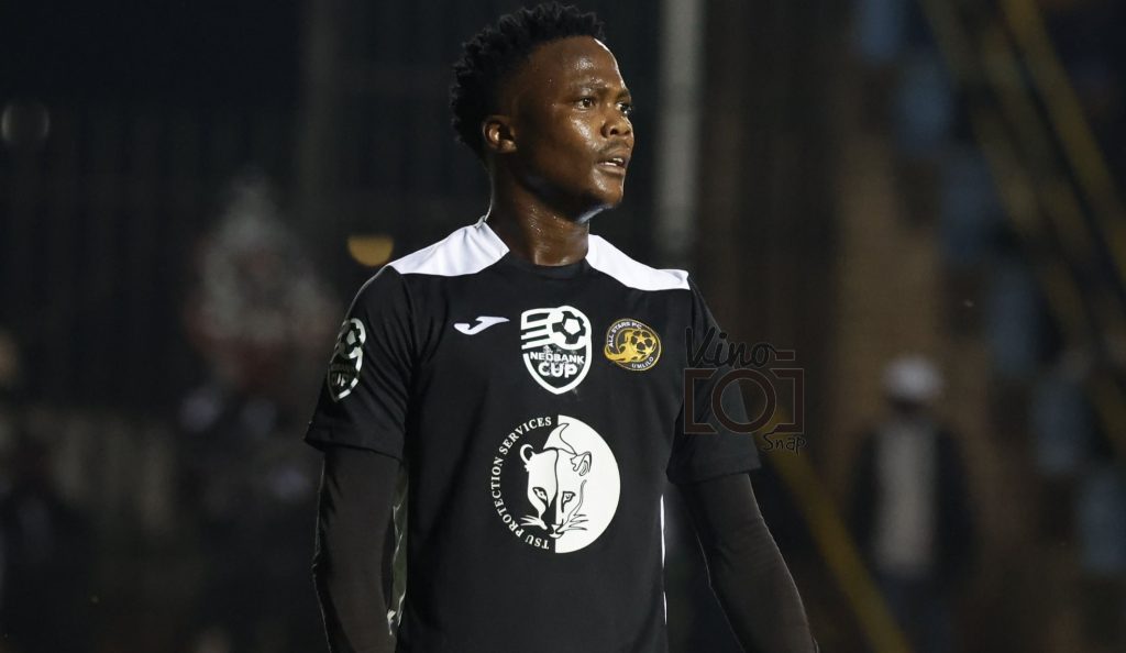 Thabiso Sesane playing against his parent club Orlando Pirates