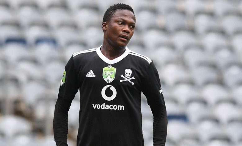 Thabiso Sesane during the 2021 Nedbank Cup with Orlando Pirates