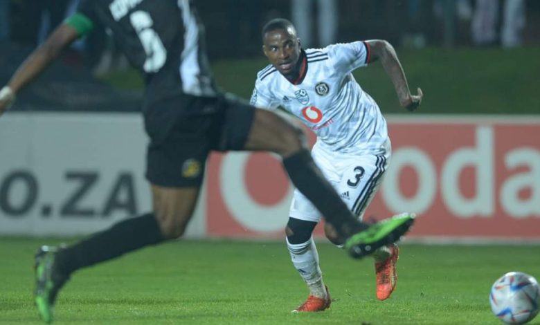 Orlando Pirates attacker Thembinkosi Lorch in action against All Stars FC in the Nedbank Cup.