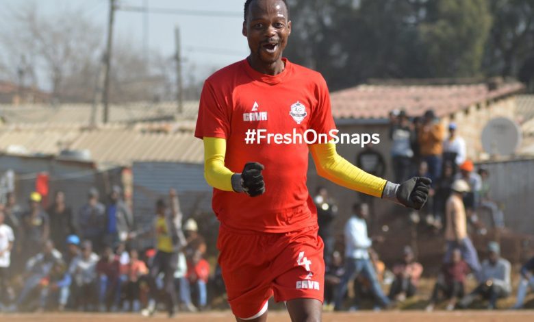 Tumelo Maleven Mogale in action in one of the Kasi football tournaments